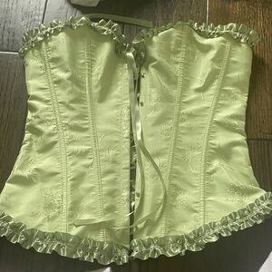 Green Corset Top